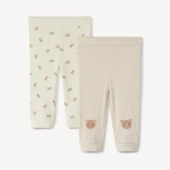 Lot de 2 caleçons évolutifs motifs oursons pour bébé