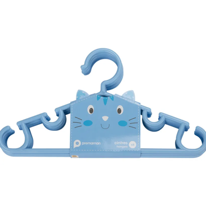 Lot de 6 cintres - Bleu
