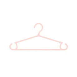 Lot de 6 cintres pour bébé - Rose