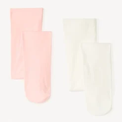 Lot de 2 collants fins unis pour bébé fille
