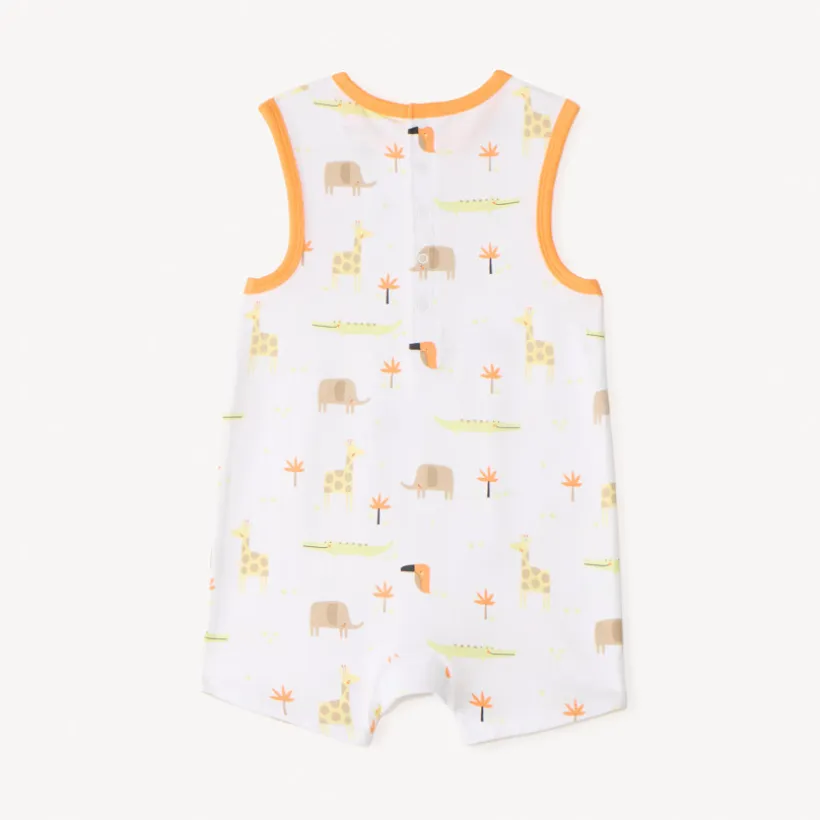 Lot de 2 combinaisons courtes motif safari pour bébé garçon