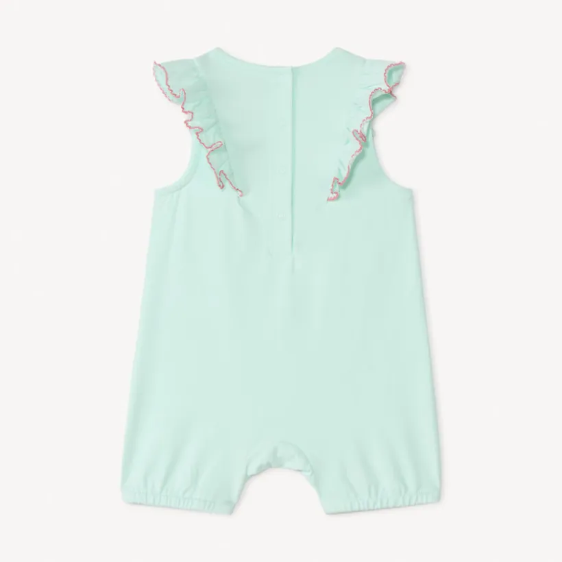 Lot de 2 combinaisons courtes motifs fleuris pour bébé fille