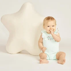 Lot de 2 combinaisons courtes motifs fleuris pour bébé fille