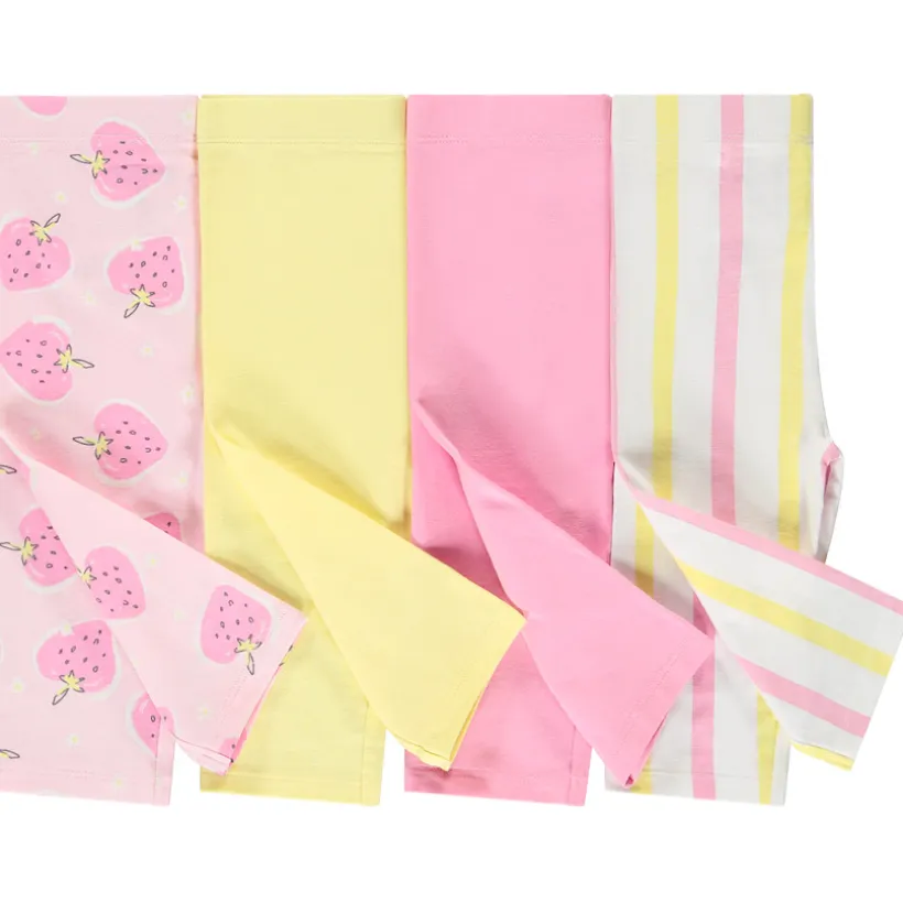 Lot de 4 corsaires fantaisie pour bébé fille