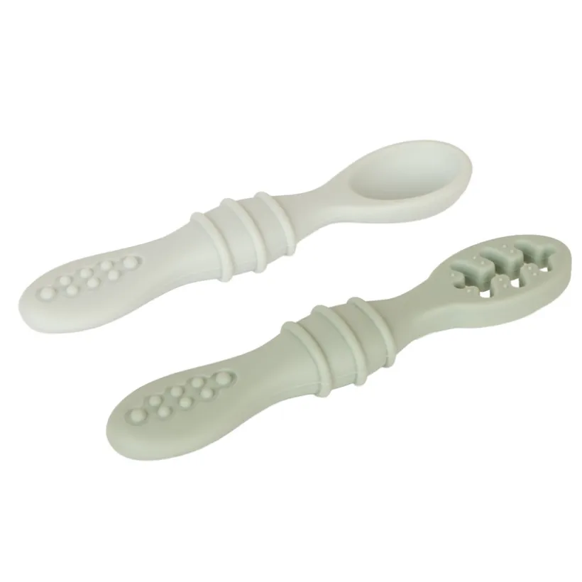 Lot de 2 cuillères d'apprentissage Miamix - Vert