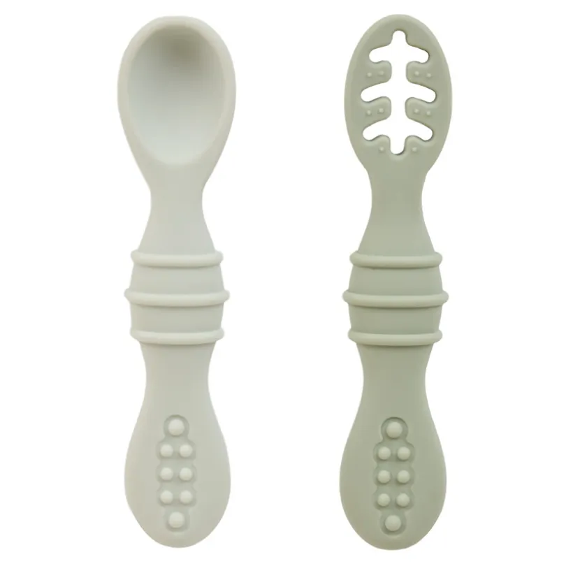 Lot de 2 cuillères d'apprentissage Miamix - Vert