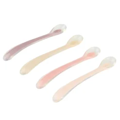 Lot de 4 cuillères en silicone Miamix - rose