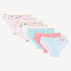 Lot de 7 culottes en jersey imprimé fantaisie pour fille
