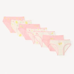 Lot de 7 culottes en jersey motifs citron pour fille