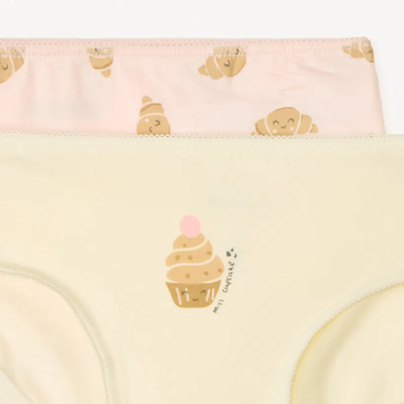 Lot de 7 culottes motifs kawaii pour fille