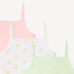 Lot de 3 débardeurs à bretelles fantaisie pour fille