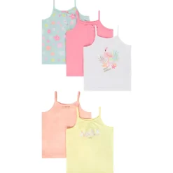 Lot de 5 débardeurs en jersey pour bébé fille