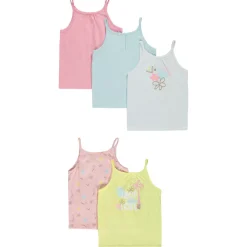 Lot de 5 débardeurs fantaisie pour bébé fille