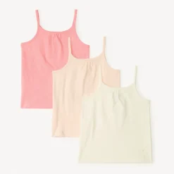 Lot de 3 débardeurs unis pour bébé fille