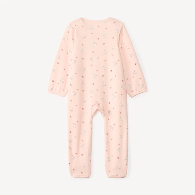 Lot de 2 dors-bien fantaisie contrecollé en sherpa pour bébé fille
