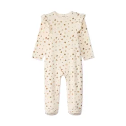 Lot de 2 dors-bien fantaisie en velours pour bébé fille avec ouvertures différentes selon l'âge