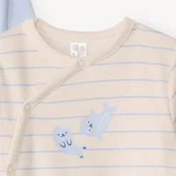 Lot de 3 dors-bien motifs banquise pour bébé garçon avec ouvertures différentes selon l'âge