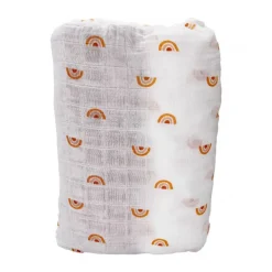Lot de 2 draps housses en coton organique pour lit bébé Sunlight