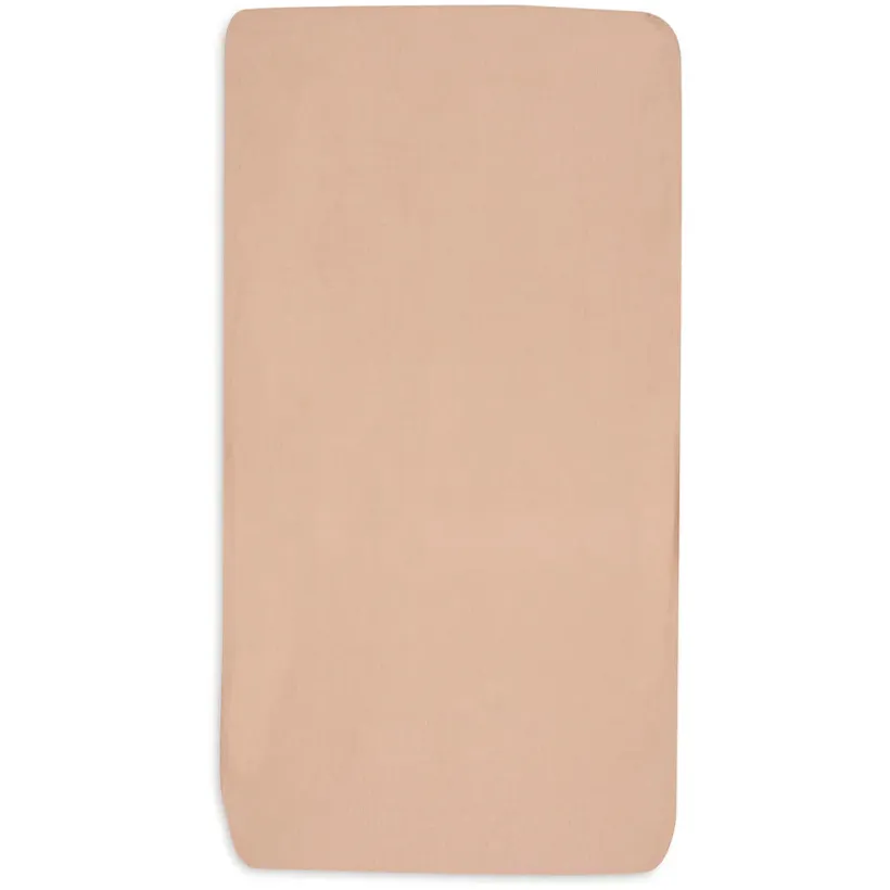 Lot de 2 draps housses lit 60x120cm Blush/Wild Rose