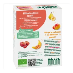 Lot de 4 gourdes de fruits 4x120g
