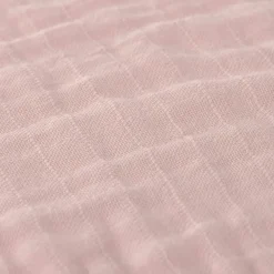 Lot de 3 langes en mousseline rouille/blanc/rose poudré