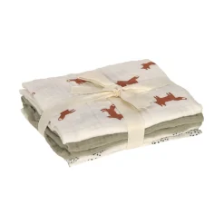 Lot de 3 langes Little Forest Renard
