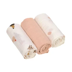 Lot de 3 langes Little Mateys Orange épicé