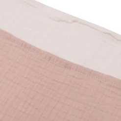 Lot de 4 langes tétra gaze de coton Wild Rose et Ivory 70 x 70cm