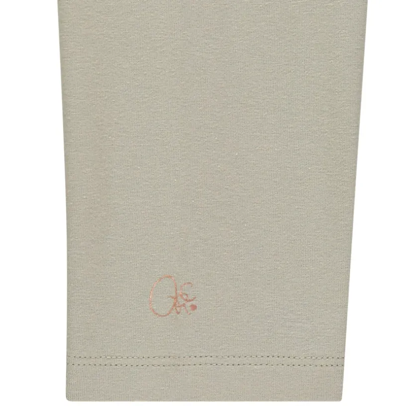 Lot de 2 leggings courts unis print logo pour fille