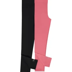 Lot de 2 leggings unis avec foil print pour fille
