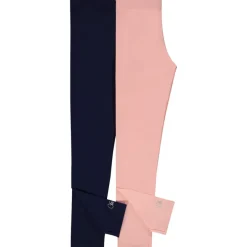 Lot de 2 leggings unis avec foil print pour fille