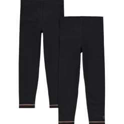 Lot de 2 leggings unis à surpiqûres pour filles