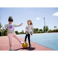 Lot de 2 leggings unis à surpiqûres pour filles