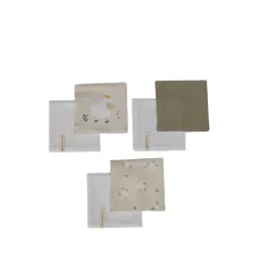 Lot de 6 lingettes lavables 12 x 12 cm en coton La Vie à la Ferme