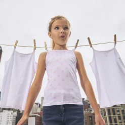 Lot de 3 maillots de corps à bretelles pour fille