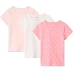 Lot de 3 maillots de corps manches courtes pour fille
