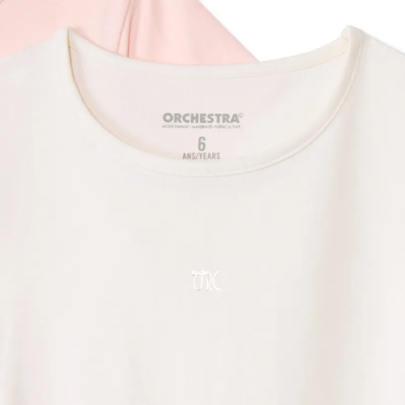 Lot de 3 maillots de corps manches courtes pour fille
