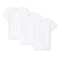 Lot de 3 maillots de corps manches courtes unis pour garçon
