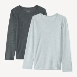Lot de 2 maillots de corps manches longues thermiques pour garçon