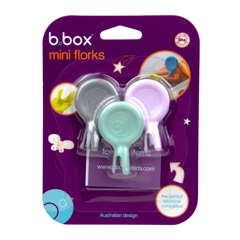 Lot de 3 mini fourchettes nomades pastel