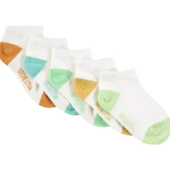 Lot de 5 paires de chaussettes bicolores pour bébé garçon