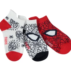 Lot de 3 paires de chaussettes courtes Spider-Man Marvel pour garçon