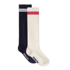 Lot de 2 paires de chaussettes hautes pour fille