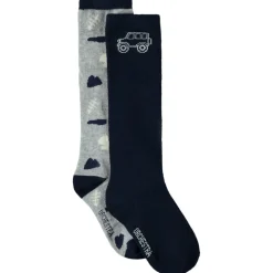 Lot de 2 paires de chaussettes hautes fantaisie pour garçon
