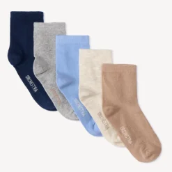 Lot de 5 paires de chaussettes unies pour garçon