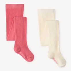Lot de 2 paires de collants épais pour bébé fille