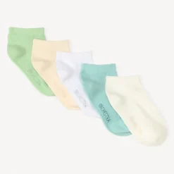 Lot de 5 paires de socquettes unies pour bébé garçon