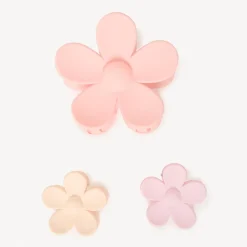 Lot de 3 pinces à cheveux fleur pour fille