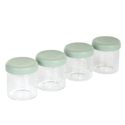 Lot de 4 pots de conservation en verre - 220 ml