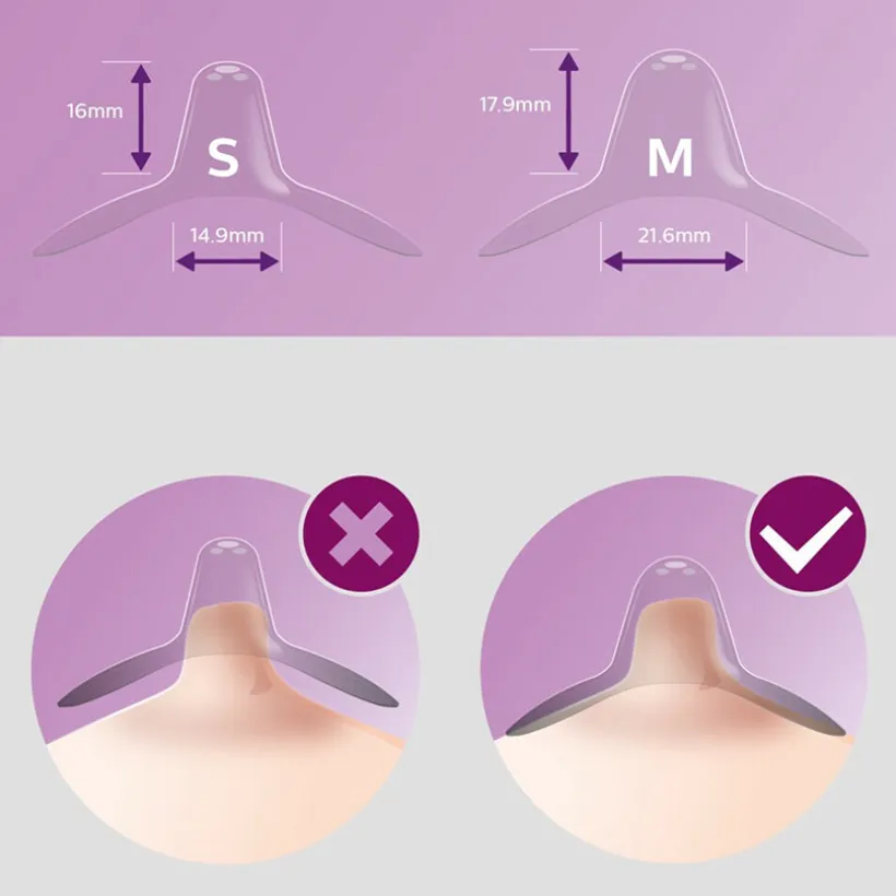 Lot de 2 protège-mamelons S 15 mm